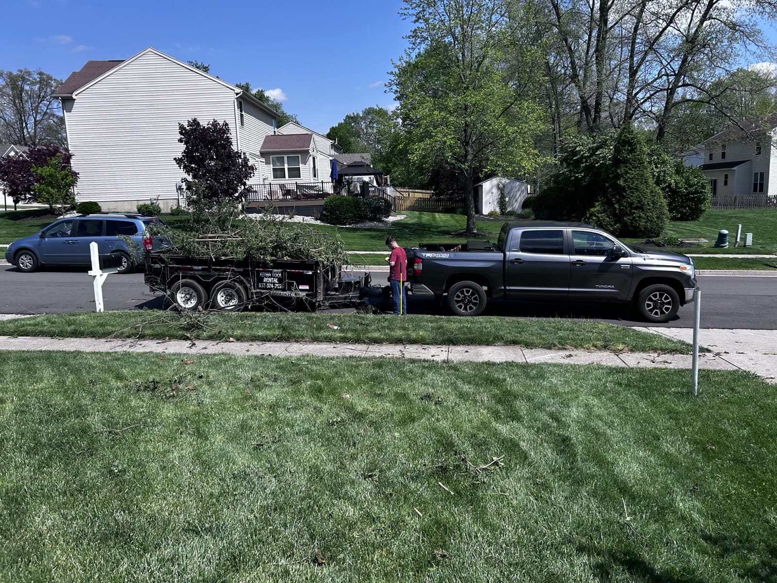 Brush loaded and hauled same day